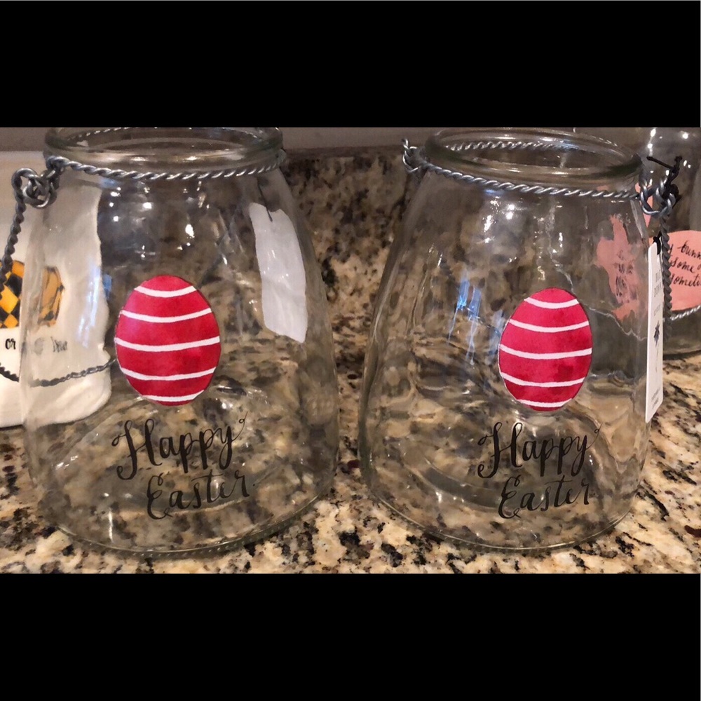 Rae Dunn Happy Easter glassware